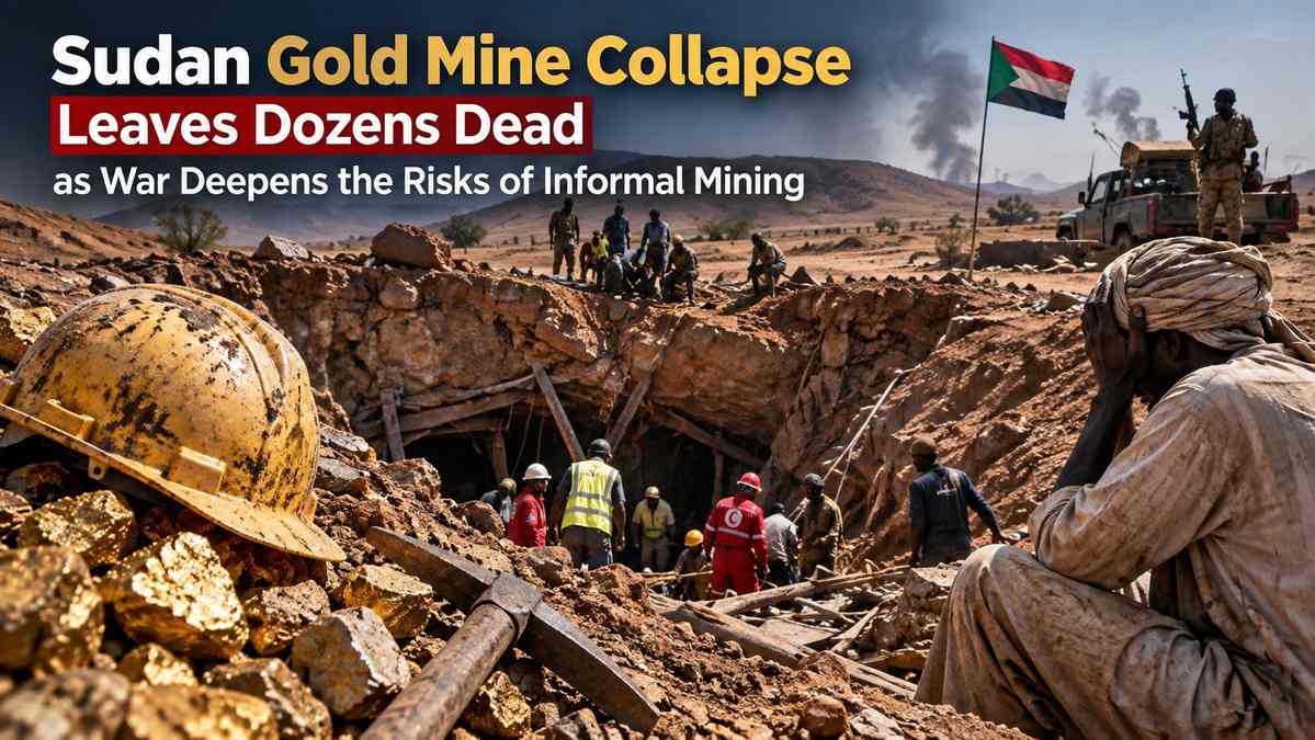 Sudan Gold Mine Collapse Leaves Dozens Dead as War Deepens the Risks of Informal Mining